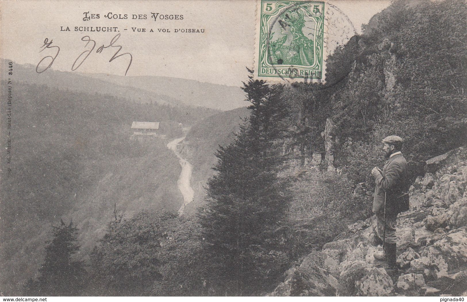 Cp , 88 , LA SCHLUCHT , Vue  Vol D'oiseau - Gerardmer