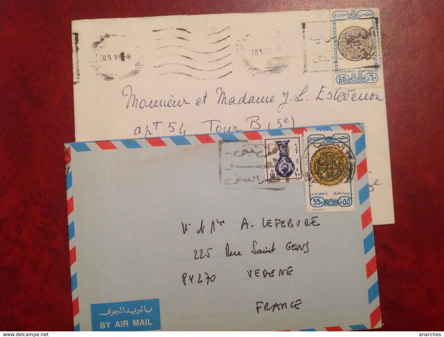 2 Lettres - Brieven En Documenten