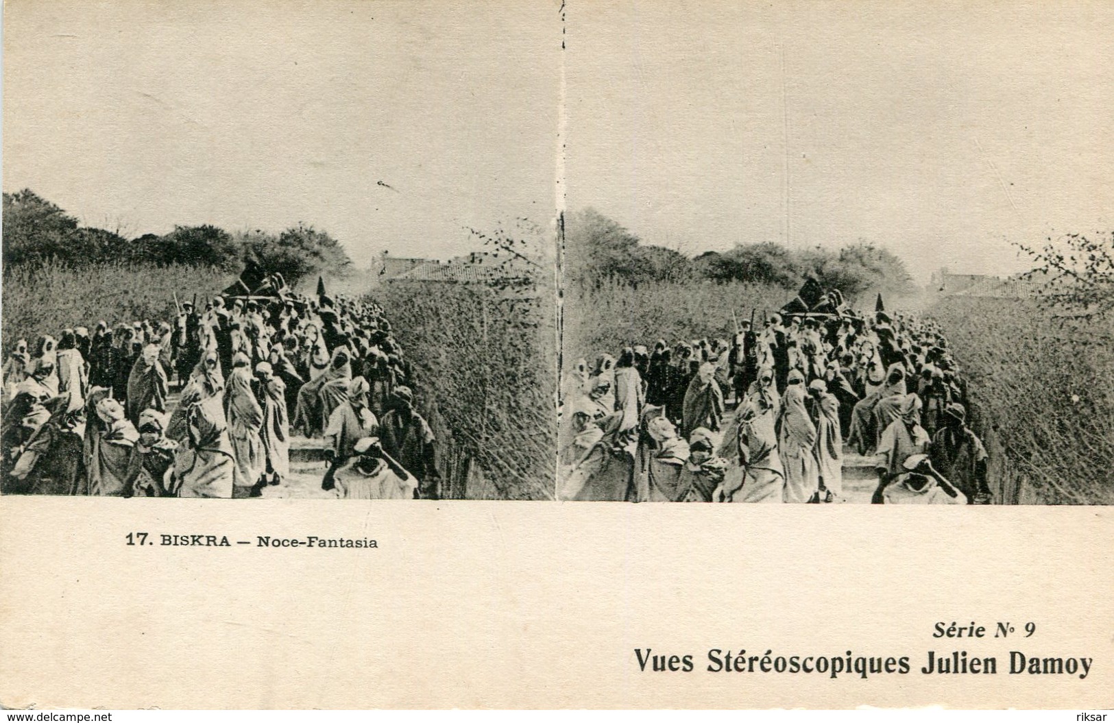 ALGERIE(BISKRA) TYPE(CARTE STEREO) NOCE - Biskra