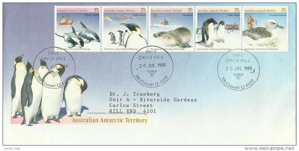 Australian Antarctic Territory 1988 Environment FDC - Other & Unclassified