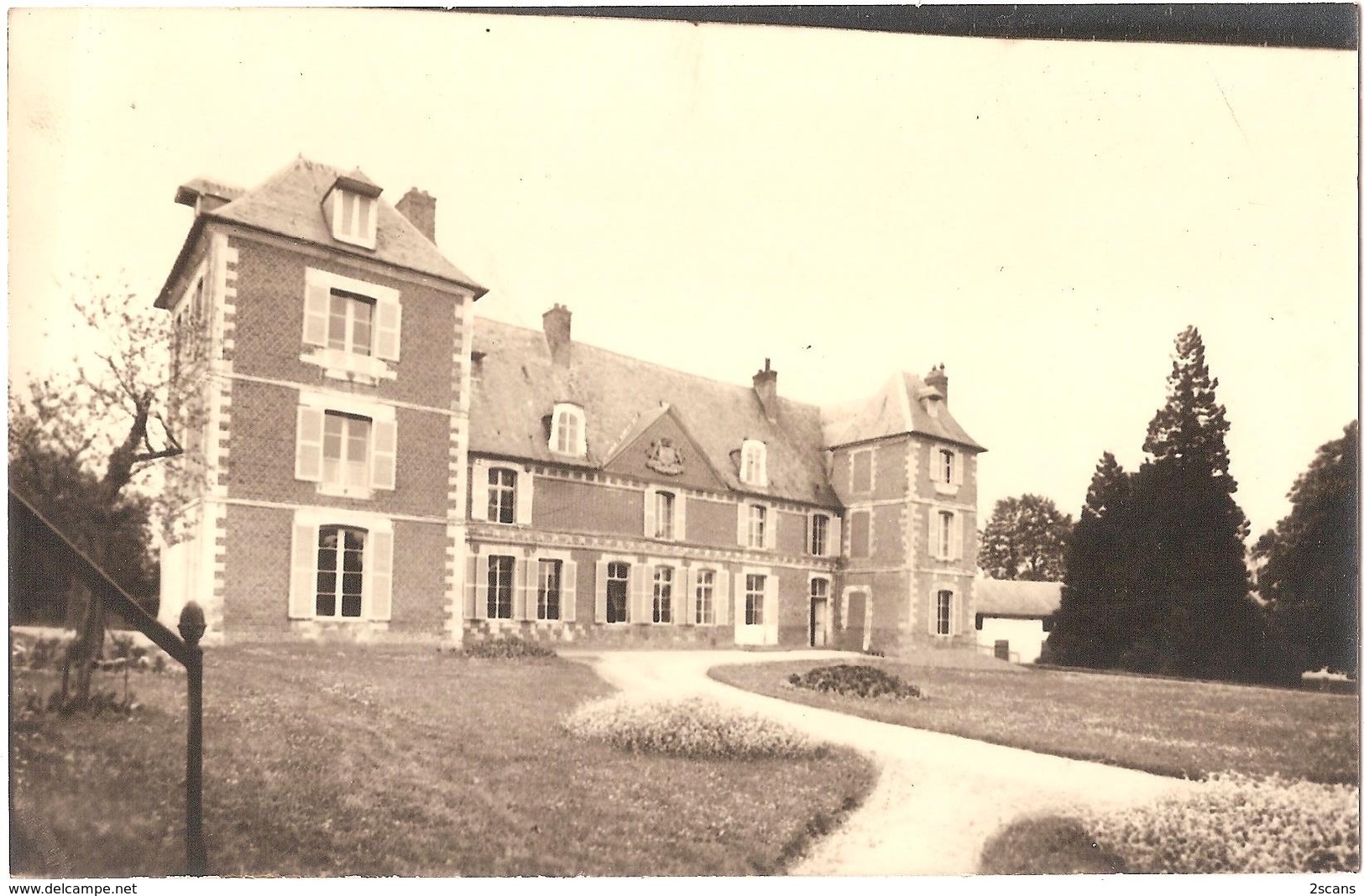 Dépt 80 - MOYENCOURT-LÈS-POIX - ÉPREUVE De CARTE POSTALE (photo LELONG) + PLAQUE De VERRE D'origine - CHÂTEAU - Tripiez - Autres & Non Classés