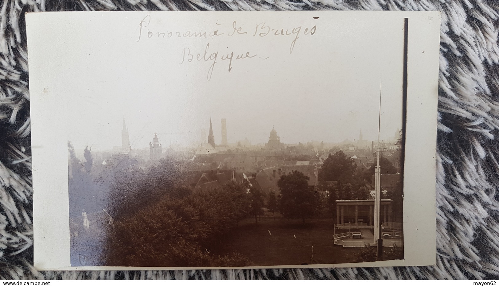 BRUGES BRUGGE - CARTE PHOTO RARE - PANORAMA DE BRUGES - BELGIQUE BELGIUM - Brugge