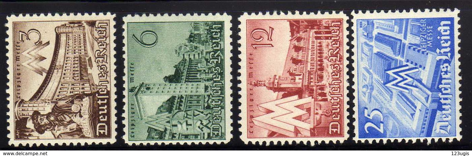 Deutsches Reich, 1940, Mi 739-742 **, Leipziger Messe [260818LAII] - Neufs