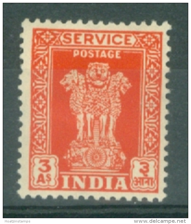 India: 1950/51   Official - Asokan Capital    SG O156     3a     MH - Francobolli Di Servizio