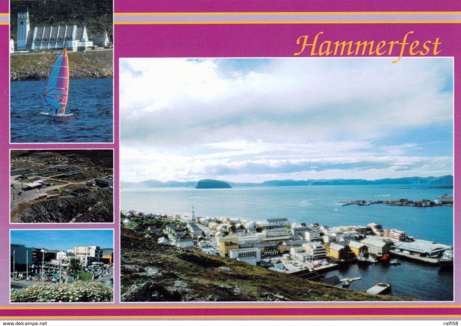 1 AK Norwegen * Luftbildaufnahme Der Stadt Hammerfest Und Weitere Ansichten Der Stadt - Sie Liegt Auf Der Insel Kvaløy * - Norwegen