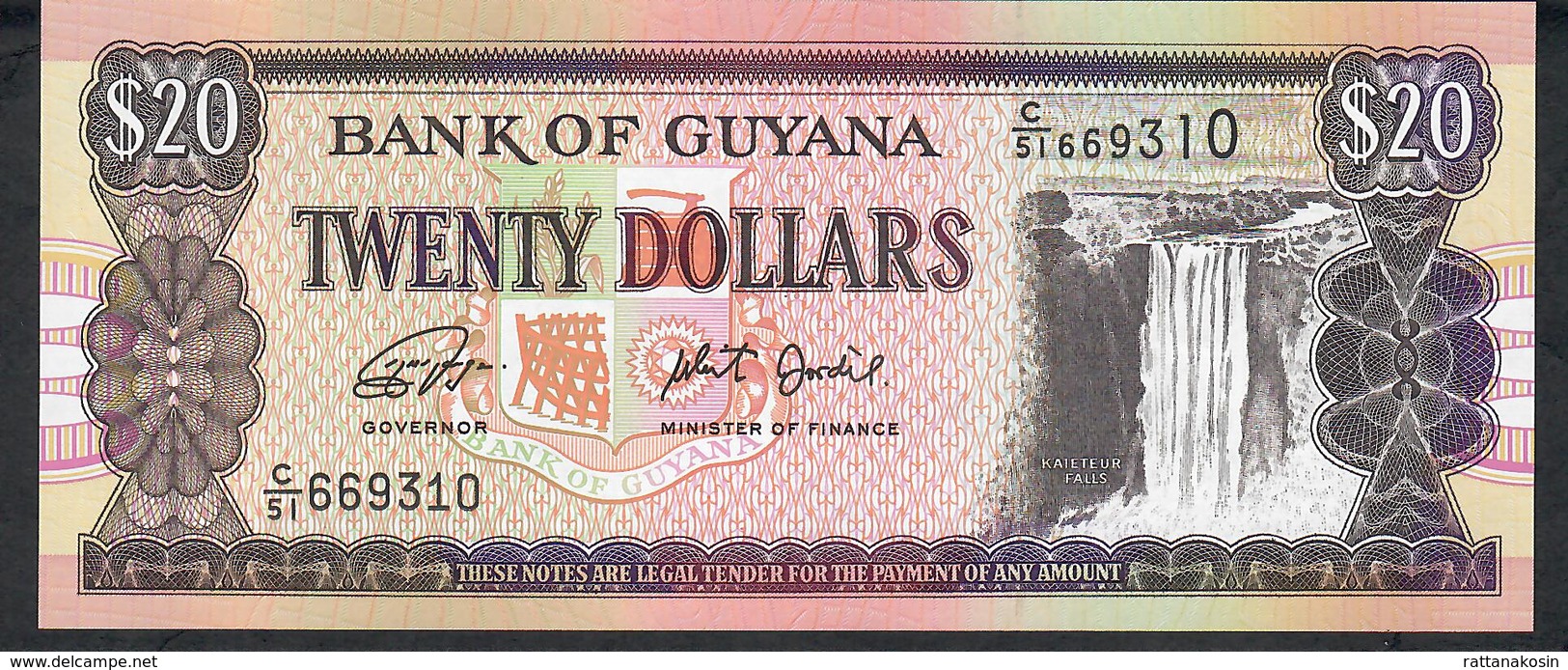GUYANA P30 20 DOLLARS ( 2018 ) Prefix C/51    UNC. - Guyana