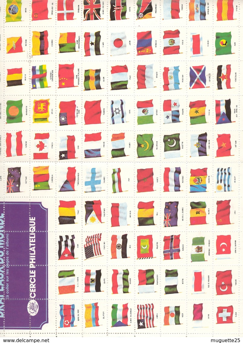 Drapeaux Du Monde  Vignettes De 26 Mm X 30 Mm - Géographie