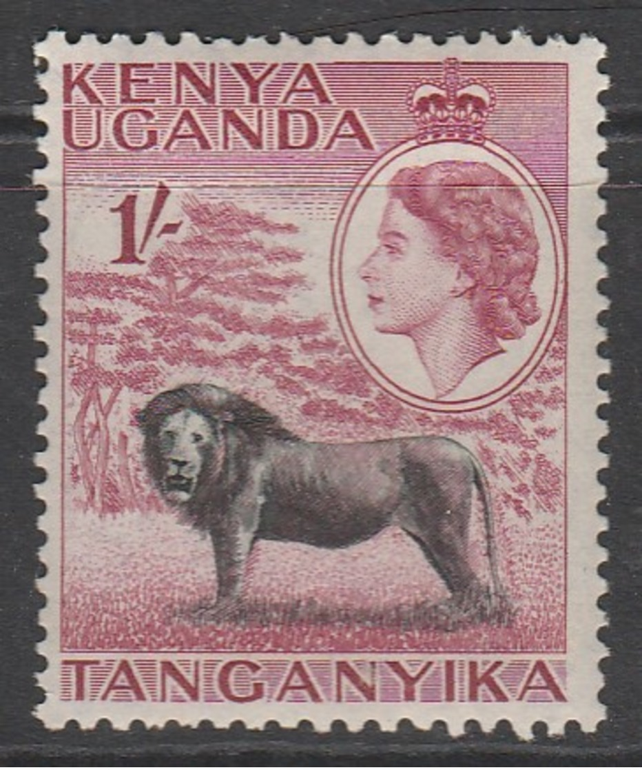 Kenya 1954 Queen Elizabeth II And Landscapes  1/- * LMM - Kenya, Uganda & Tanganyika