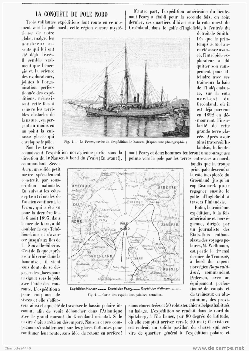 LA CONQUETE Du POLE NORD    1894 - Autres & Non Classés