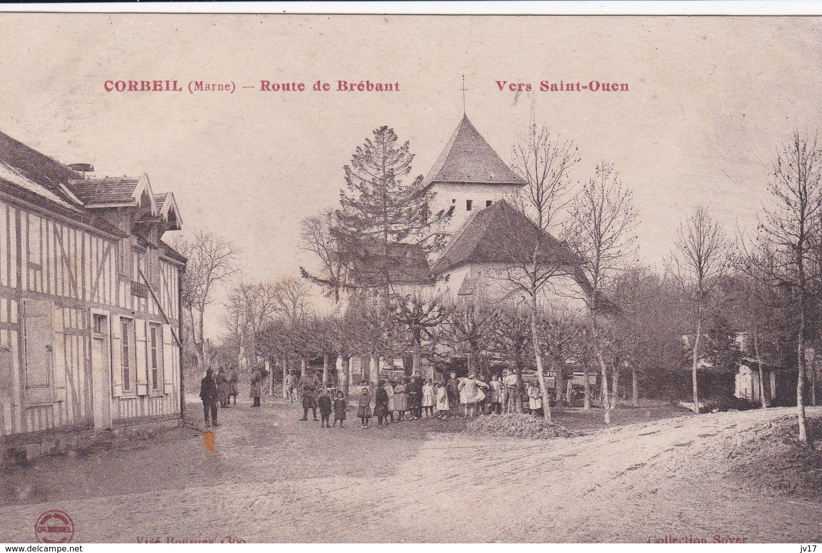 Cpa  CORBEIL (51) - Route De Brébant - Sonstige & Ohne Zuordnung