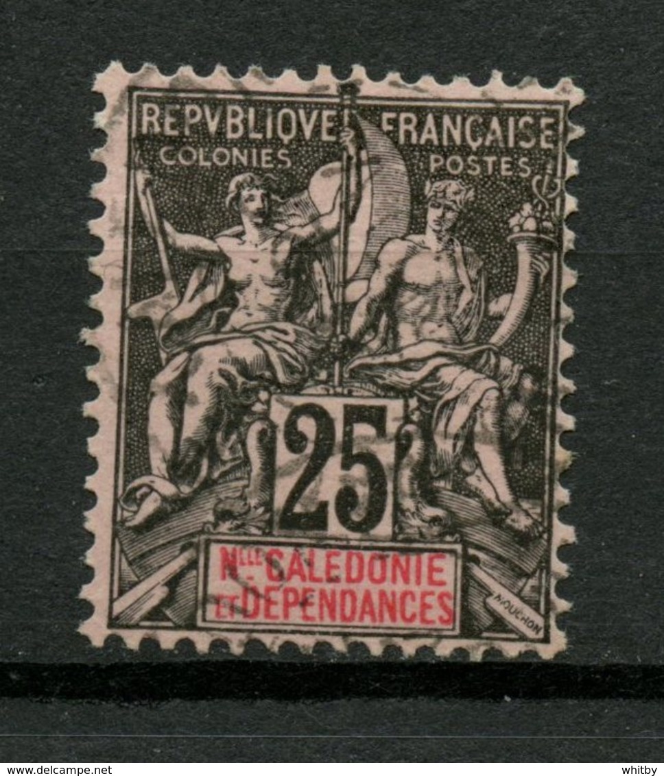 New Caladonia 1892 25c Navigation And Commerce Issue #50 - Used Stamps