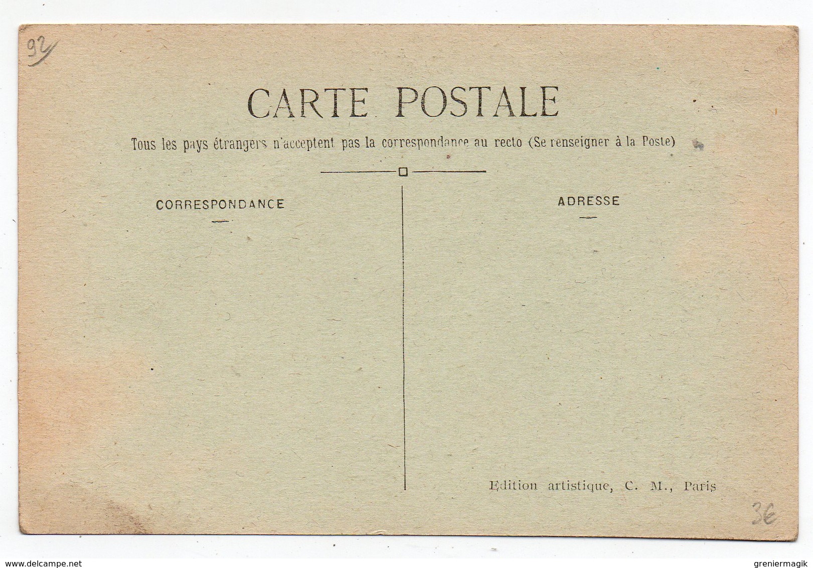 Cpa 92 - Meudon-Bellevue - Entrée De La Terrasse De Meudon - (Observatoire D'astronomie Physique) - Meudon