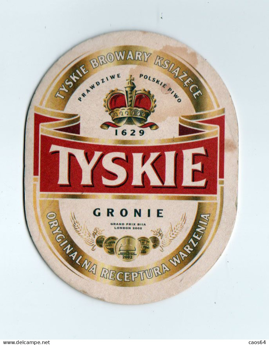 TYSKIE GRONIE Birra SOTTOBICCHIERE 12 X 9 Cm - Sotto-boccale