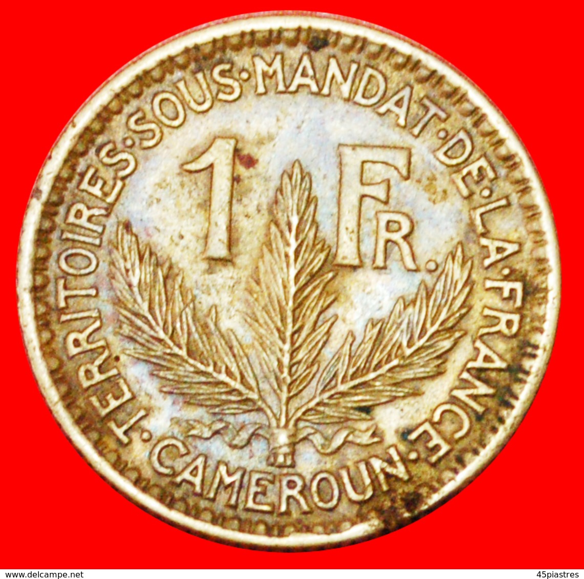 # FRANCE (1924-1926): CAMEROON ★ 1 FRANC 1926! LOW START ★ NO RESERVE! - Kameroen