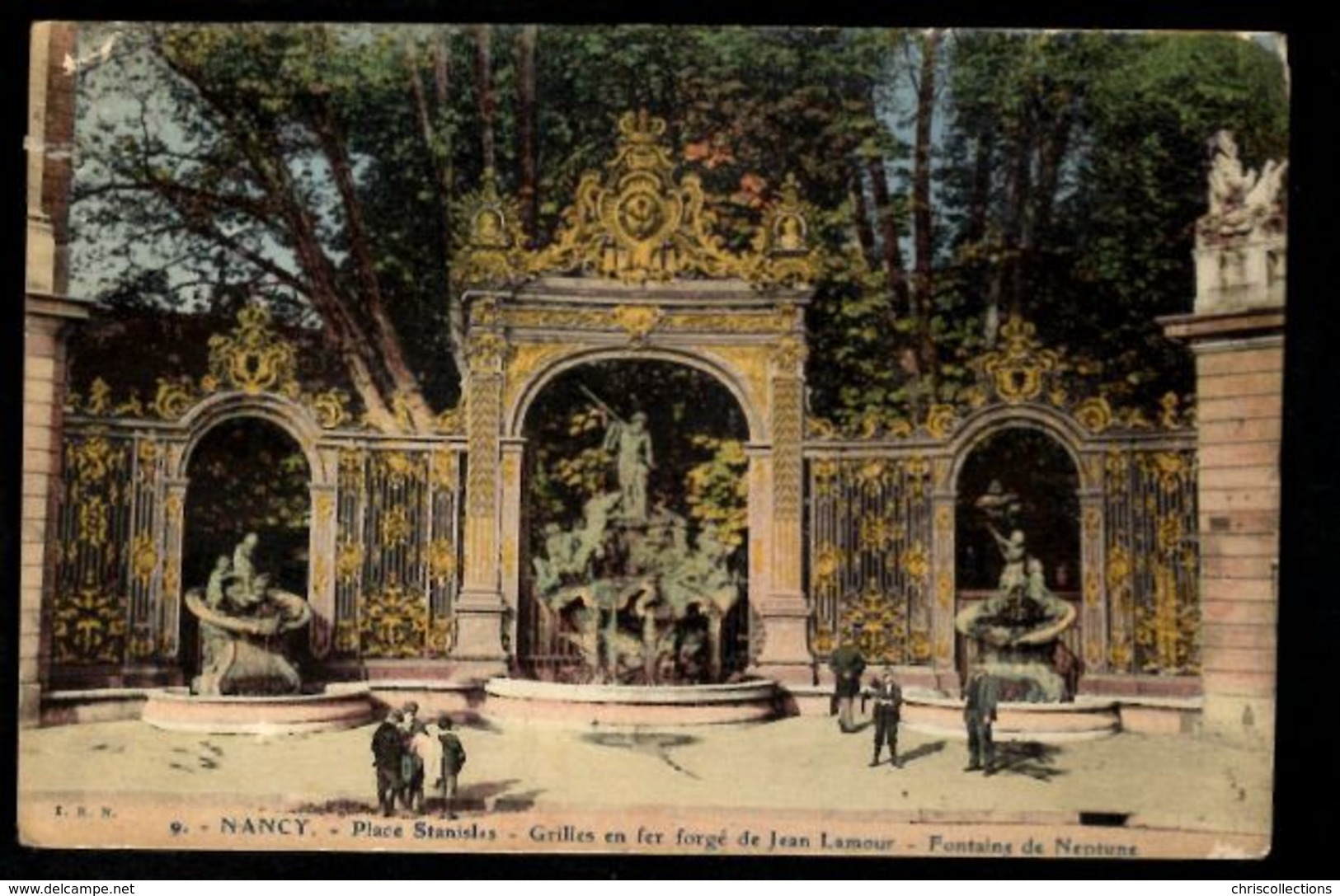 NANCY - Place Stanislas - Grilles En Fer Forgé De Jean Lamour - Fontaine De Neptune - Nancy