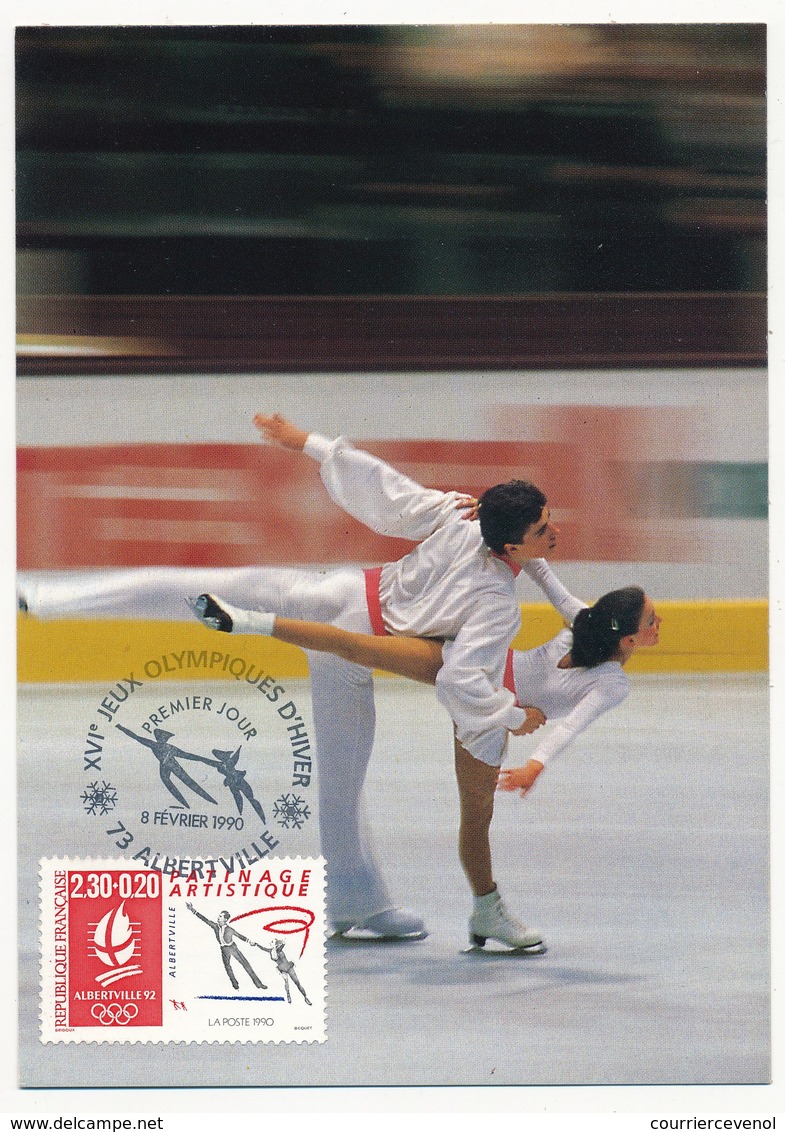 FRANCE - 10 Cartes Maximum - Jeux Olympiques D'Albertville 1992 - Très Belle Série - 1990-1999