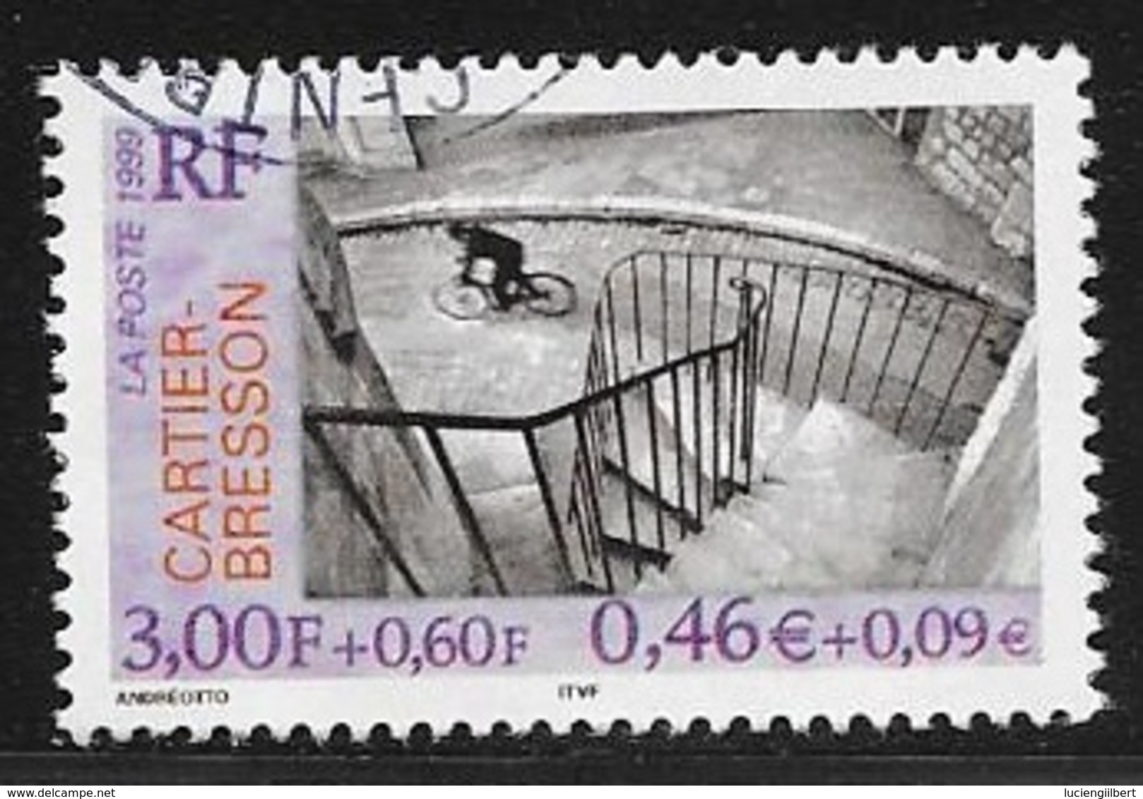 TIMBRE N° 3265  FRANCE - OBLITERE  -  HENRI CARTIER BRESSON -  1999 - Used Stamps