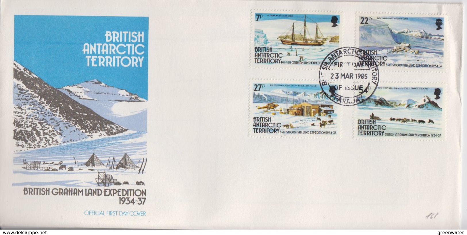 British Antarctic Territory (BAT) 1985 British Grahamland Expedition 4v FDC (F7410) - FDC
