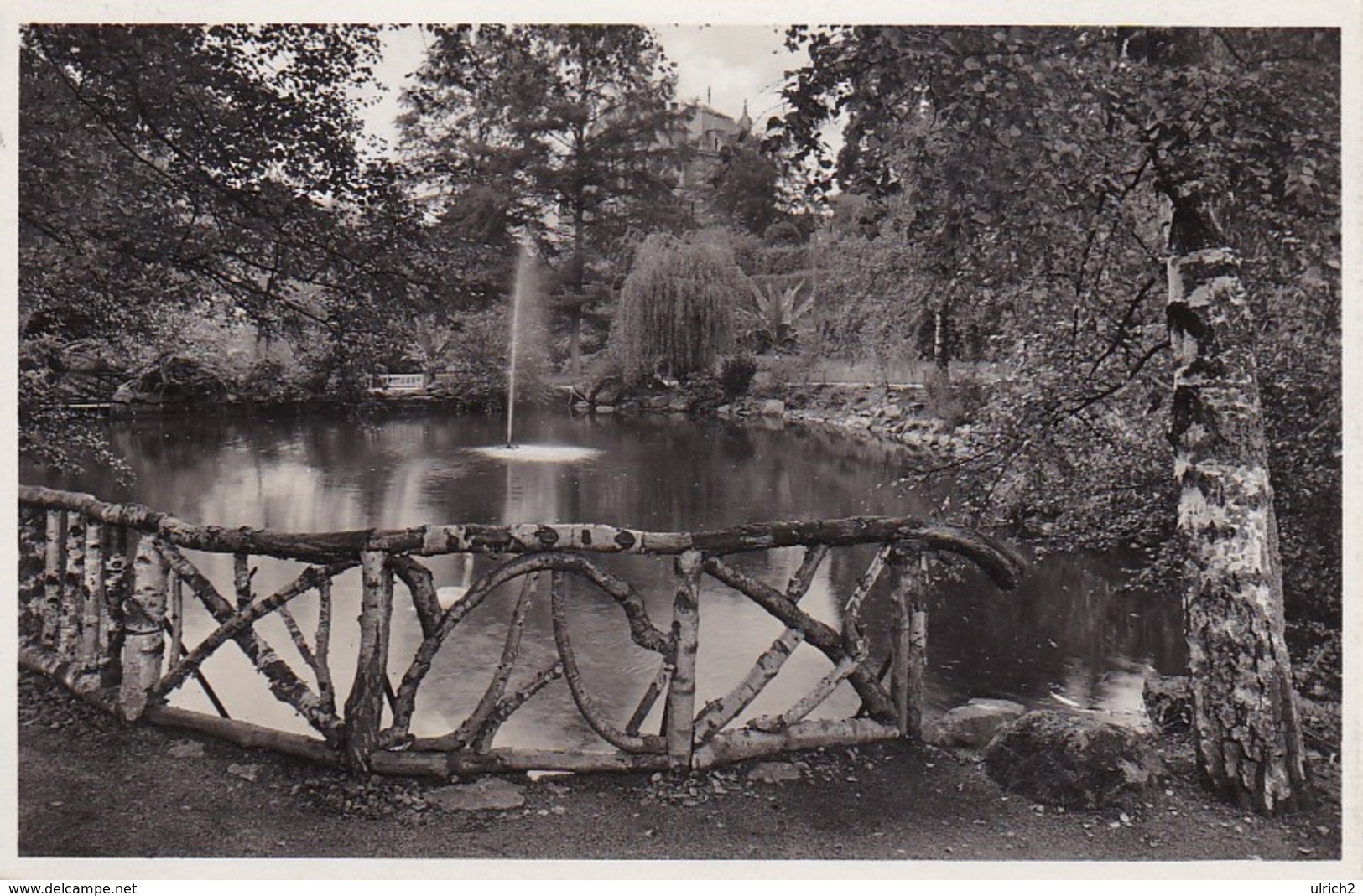 AK  Luftkurort Gernsbach - Schwanenteich Im Kurpark - 1937 (36203) - Gernsbach