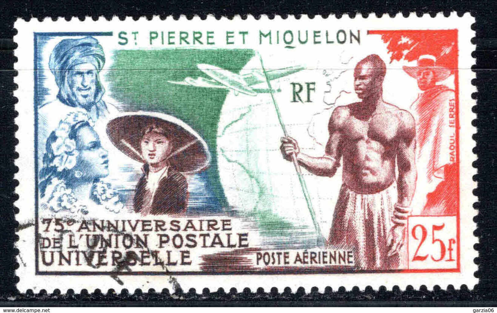 St Pierre Et Miquelon  - 1949 - Union Postale Universelle - PA 21  - Oblit - Used - Gebraucht