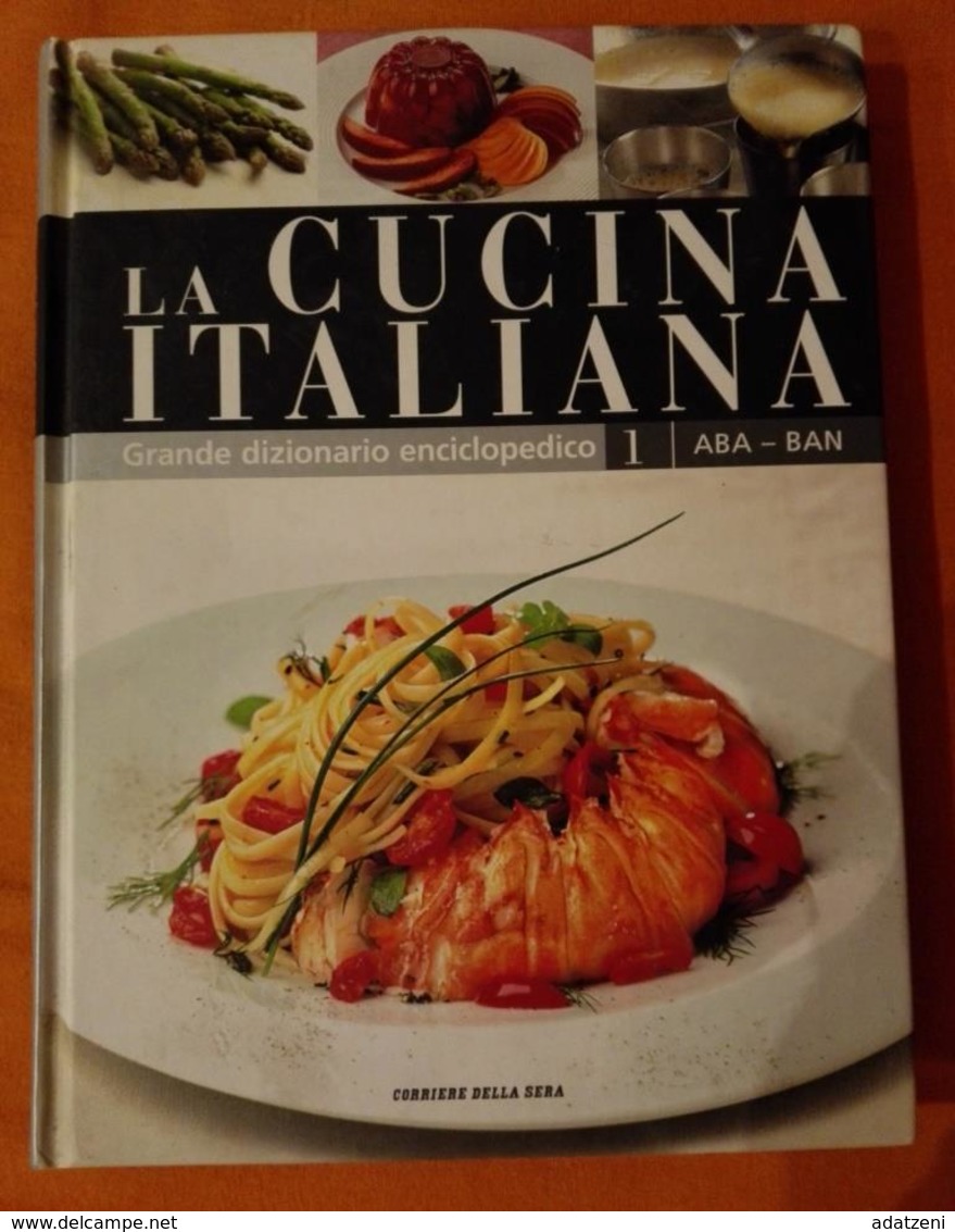 GRANDE DIZIONARIO ENCICLOPEDICO LA CUCINA ITALIANA VOLUME 1 ABA-BAN EDIZIONI  CORRIERE DELLA SERA STAMPA 2007 PAGINE 349 - Casa Y Cocina