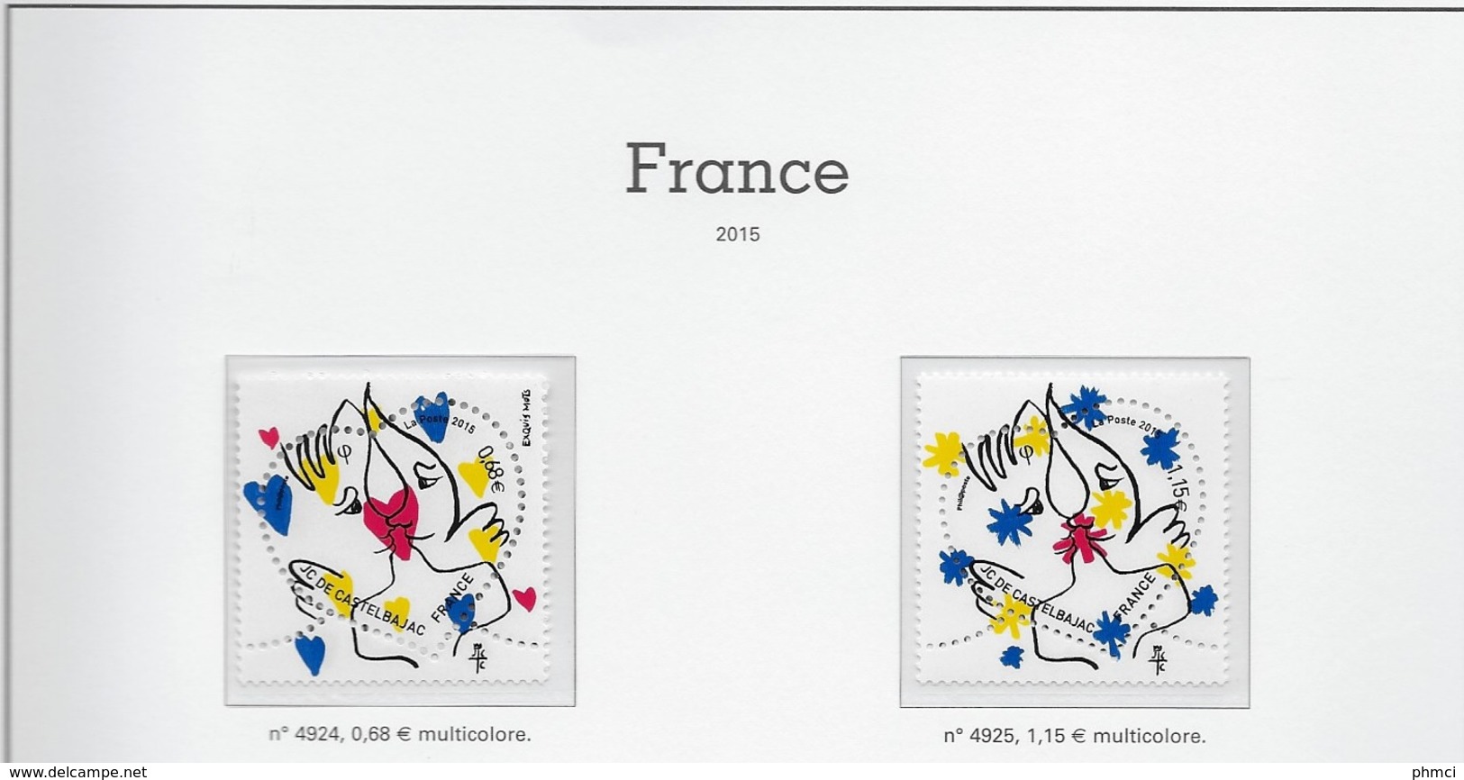 FRANCE 2015 N°4923 à 5013 -  NEUFS * * LUXE - 2010-2019