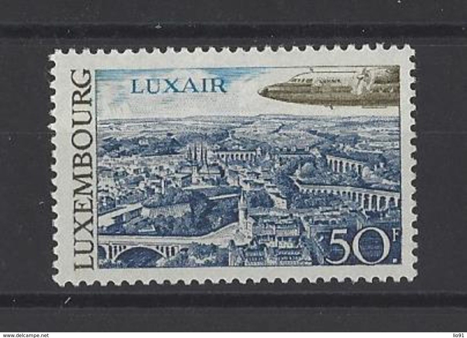LUXEMBOURG. YT PA 21 Neuf **  Luxembourg Survolée Par Un Avion De La Compagnie "Luxair"  1968 - Unused Stamps