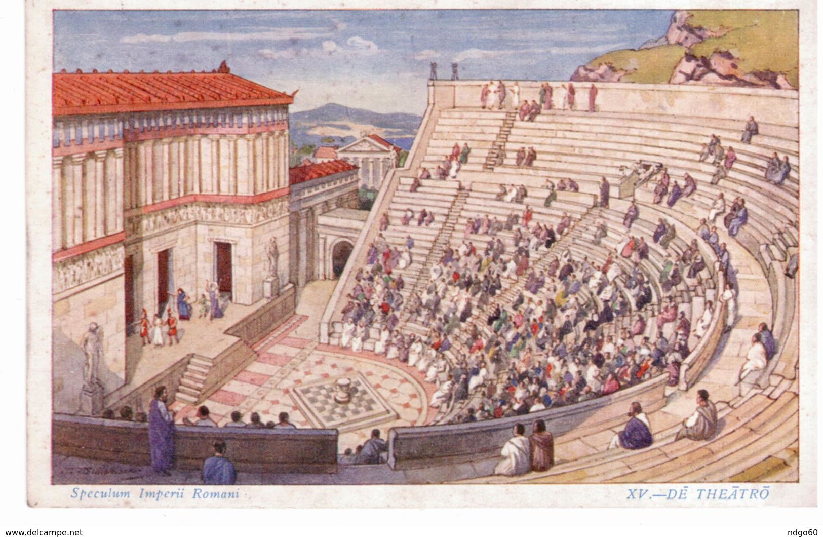 CP Illustrée " Speculum Imperii Romani" De Theatro - Autres & Non Classés