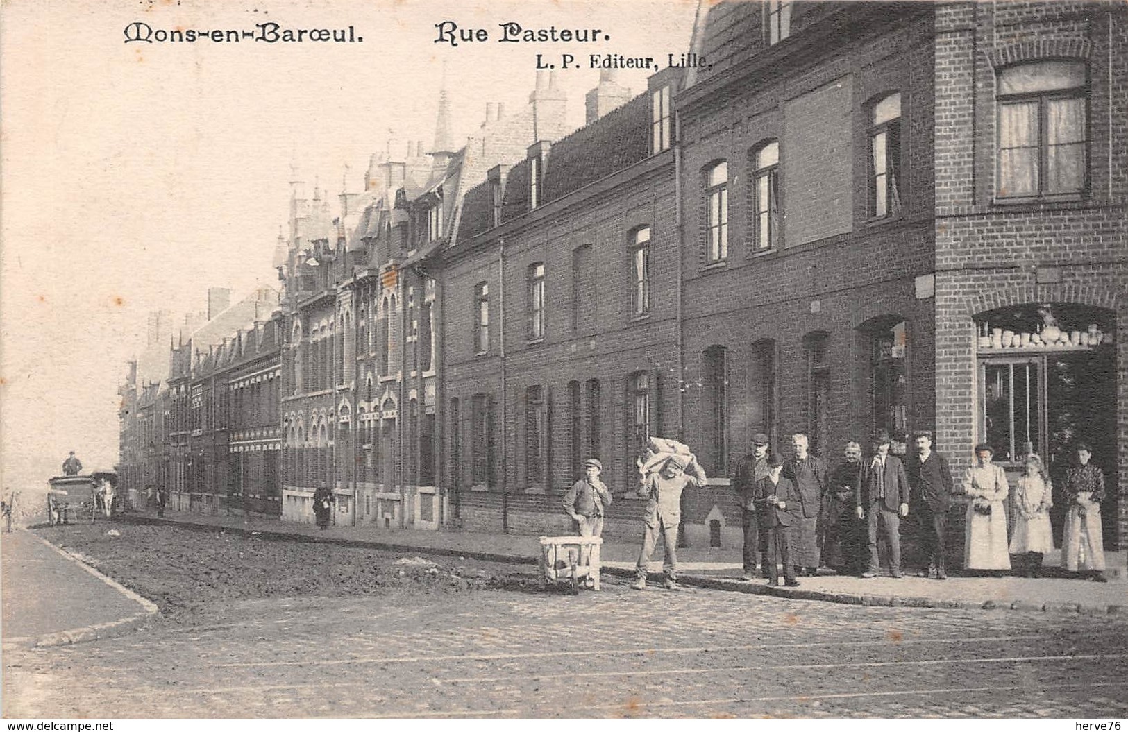 MONS EN BAROEUL - Rue Pasteur - Autres & Non Classés