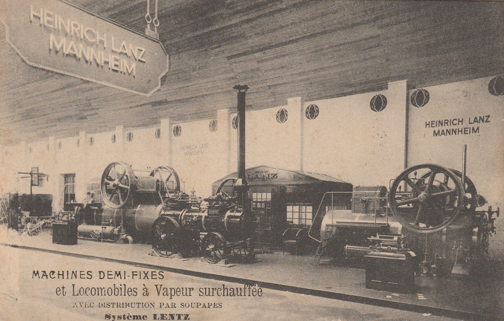 Exposition Bruxelles 1910,Système Lentz ,locomotive à Vapeur Surchauffée( Heinrich Lanz Mannheim ) - Expositions Universelles