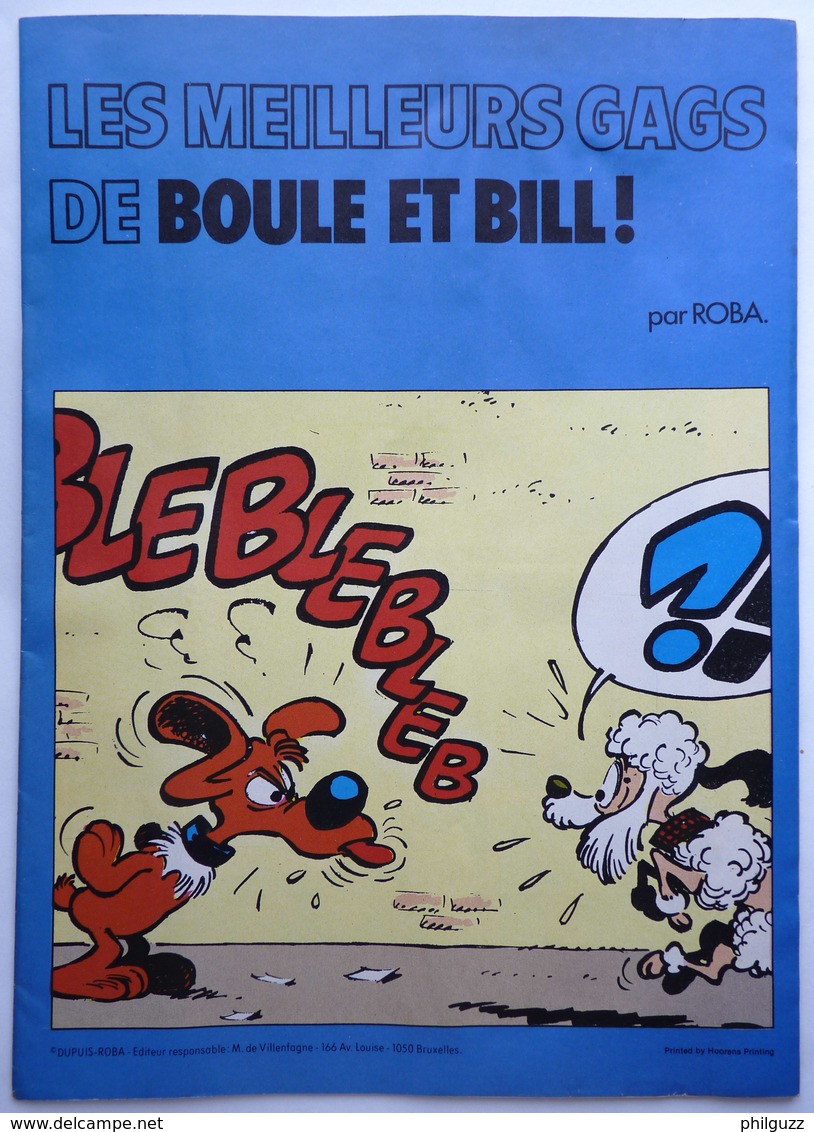 ALBUM BD PUBLICITAIRE BOULE ET BILL LES MEILLEURS GAGS CHEVRON 1975 - Boule Et Bill