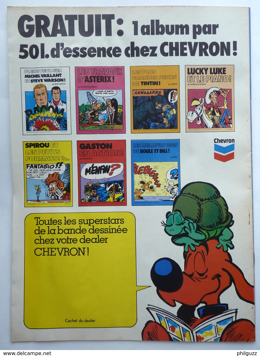 ALBUM BD PUBLICITAIRE BOULE ET BILL LES MEILLEURS GAGS CHEVRON 1975 - Boule Et Bill