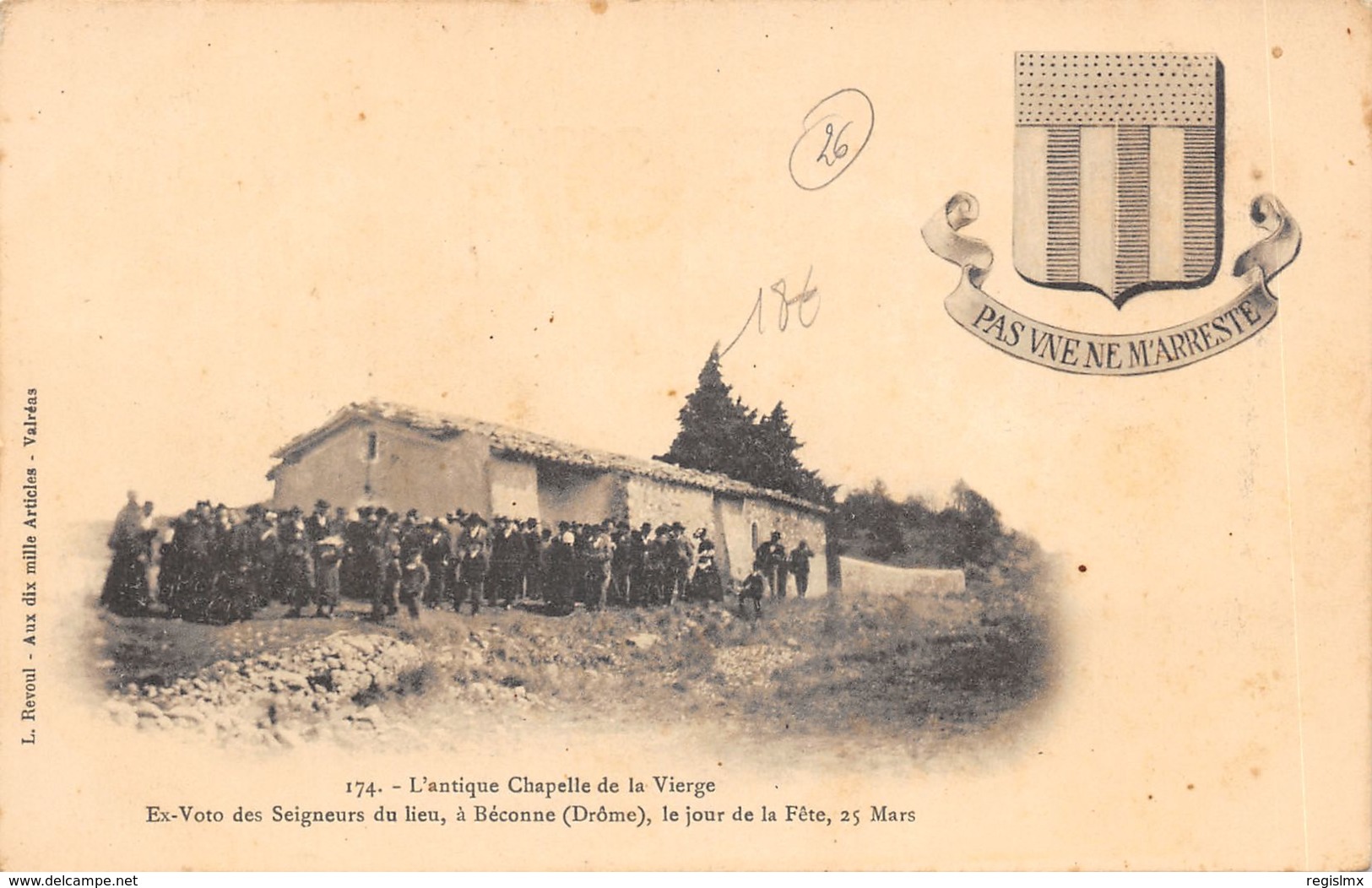 26-BECONNE-CHAPELLE DE LA VIERGE-N°R2152-D/0355 - Autres & Non Classés