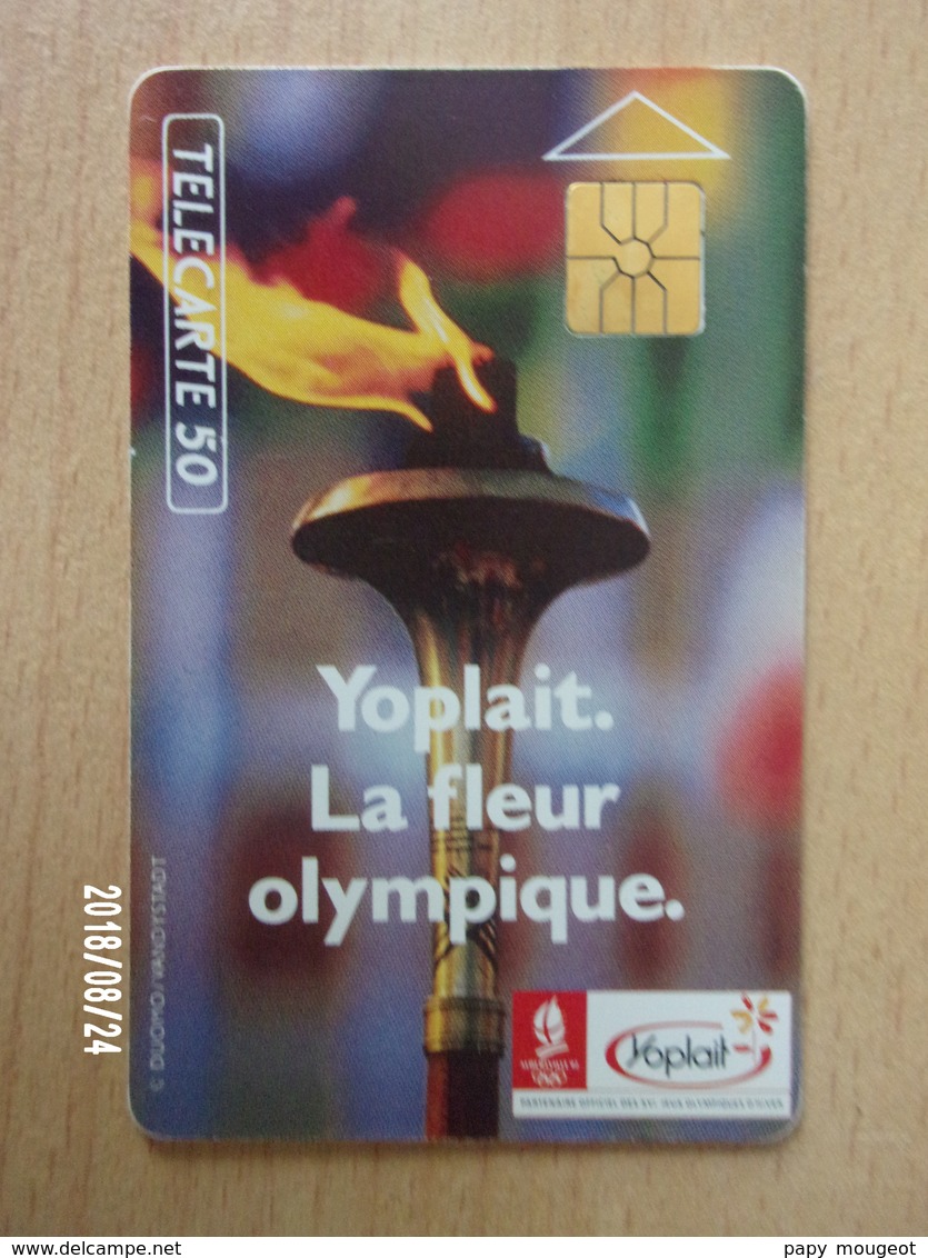 F129A Yoplait Flamme Olympique 50U GEM 01/92 N° B1C24D - Olympische Spiele