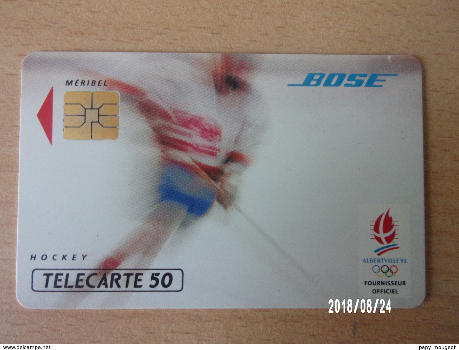 F213 Bose Hockey Sur Glace 50U SO3 12/91 N° A 1B5541 - Juegos Olímpicos