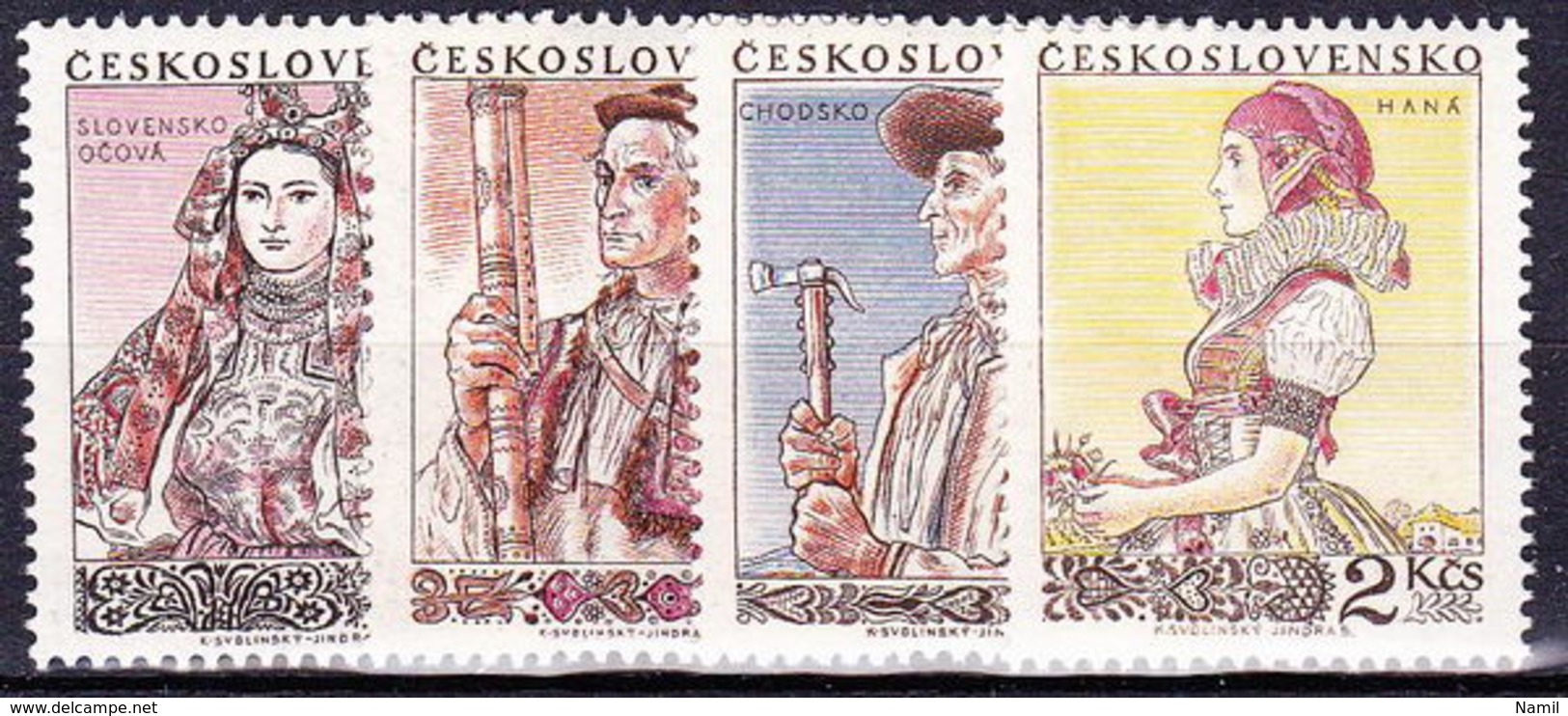 ** Tchécoslovaquie 1955 Mi 921-4 (Yv 816-9), (MNH) - Unused Stamps