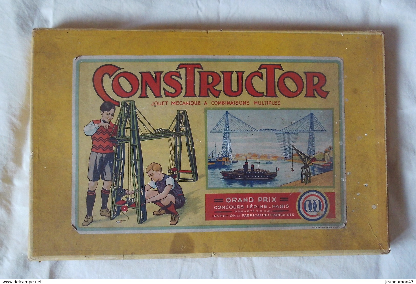 CONSTRUCTOR - JOUET MECANIQUE A COMBINAISONS MULTIPLES DANS SA BOÎTE D' ORIGINE. ANNEE 19??. CONCOURS LEPINE - Autres & Non Classés