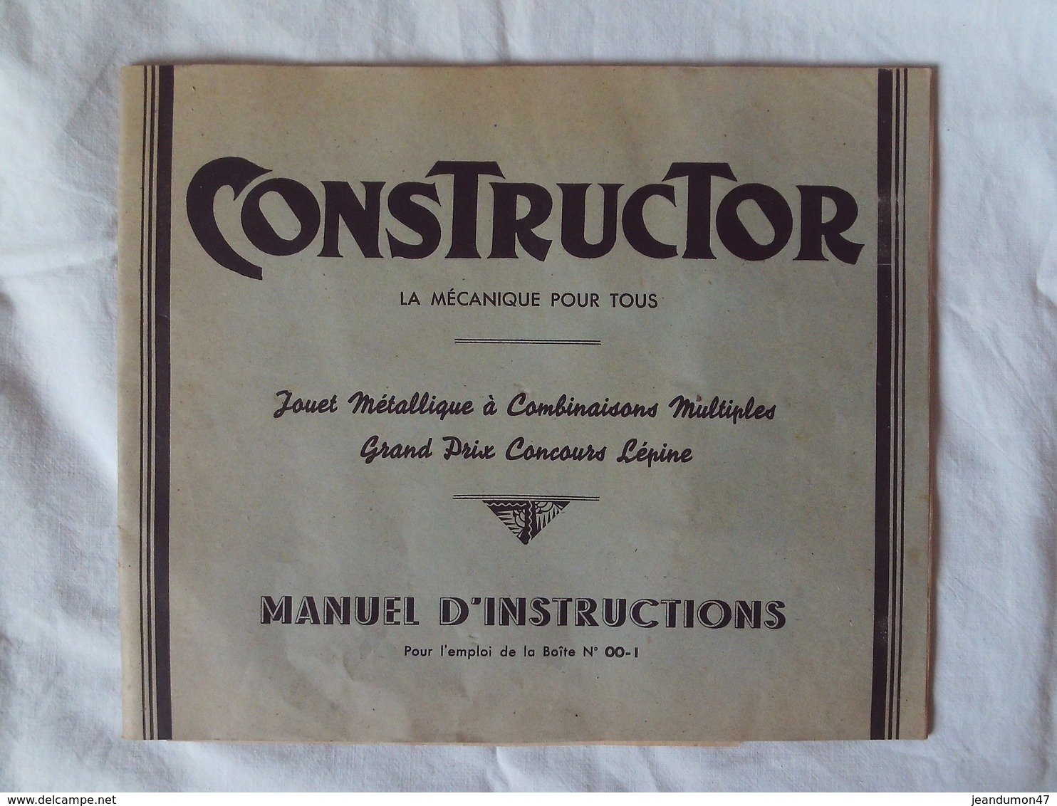 CONSTRUCTOR - JOUET MECANIQUE A COMBINAISONS MULTIPLES DANS SA BOÎTE D' ORIGINE. ANNEE 19??. CONCOURS LEPINE - Other & Unclassified