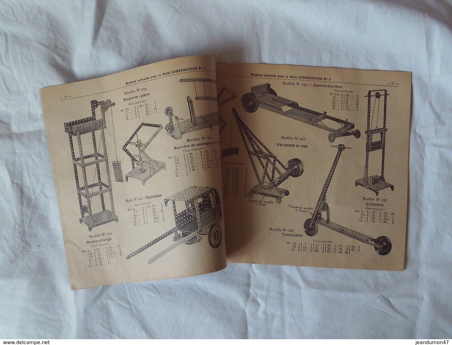 CONSTRUCTOR - JOUET MECANIQUE A COMBINAISONS MULTIPLES DANS SA BOÎTE D' ORIGINE. ANNEE 19??. CONCOURS LEPINE