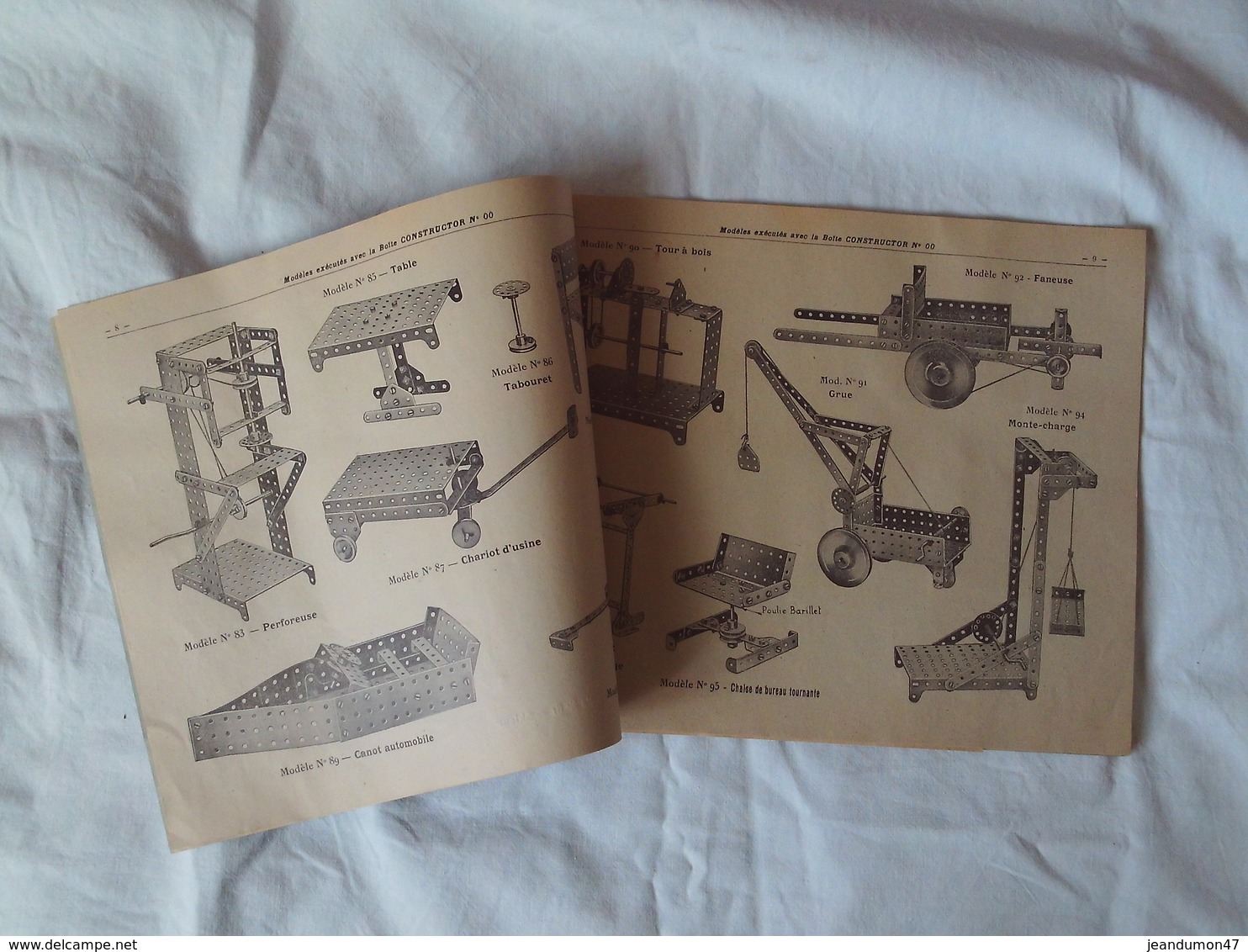 CONSTRUCTOR - JOUET MECANIQUE A COMBINAISONS MULTIPLES DANS SA BOÎTE D' ORIGINE. ANNEE 19??. CONCOURS LEPINE