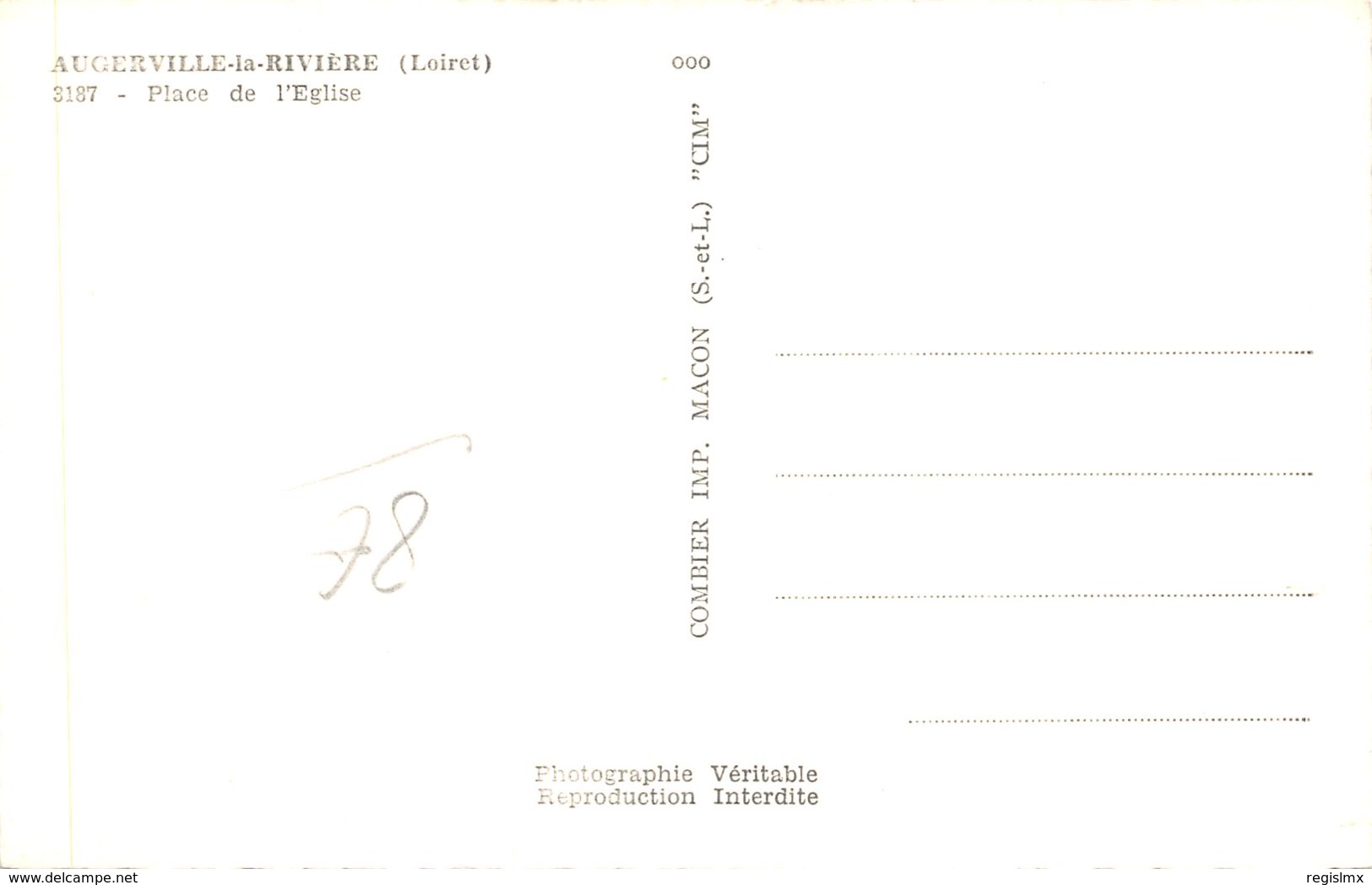 45-AUGERVILLE LA RIVIERE-N°R2154-D/0099 - Other & Unclassified