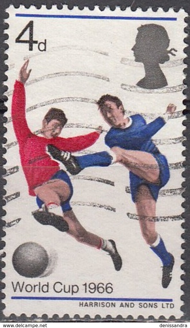 Great Britain 1966 Michel 422 O Cote (2008) 0.10 Euro Coupe Du Monde De Foot Grande-Bretagne - Oblitérés