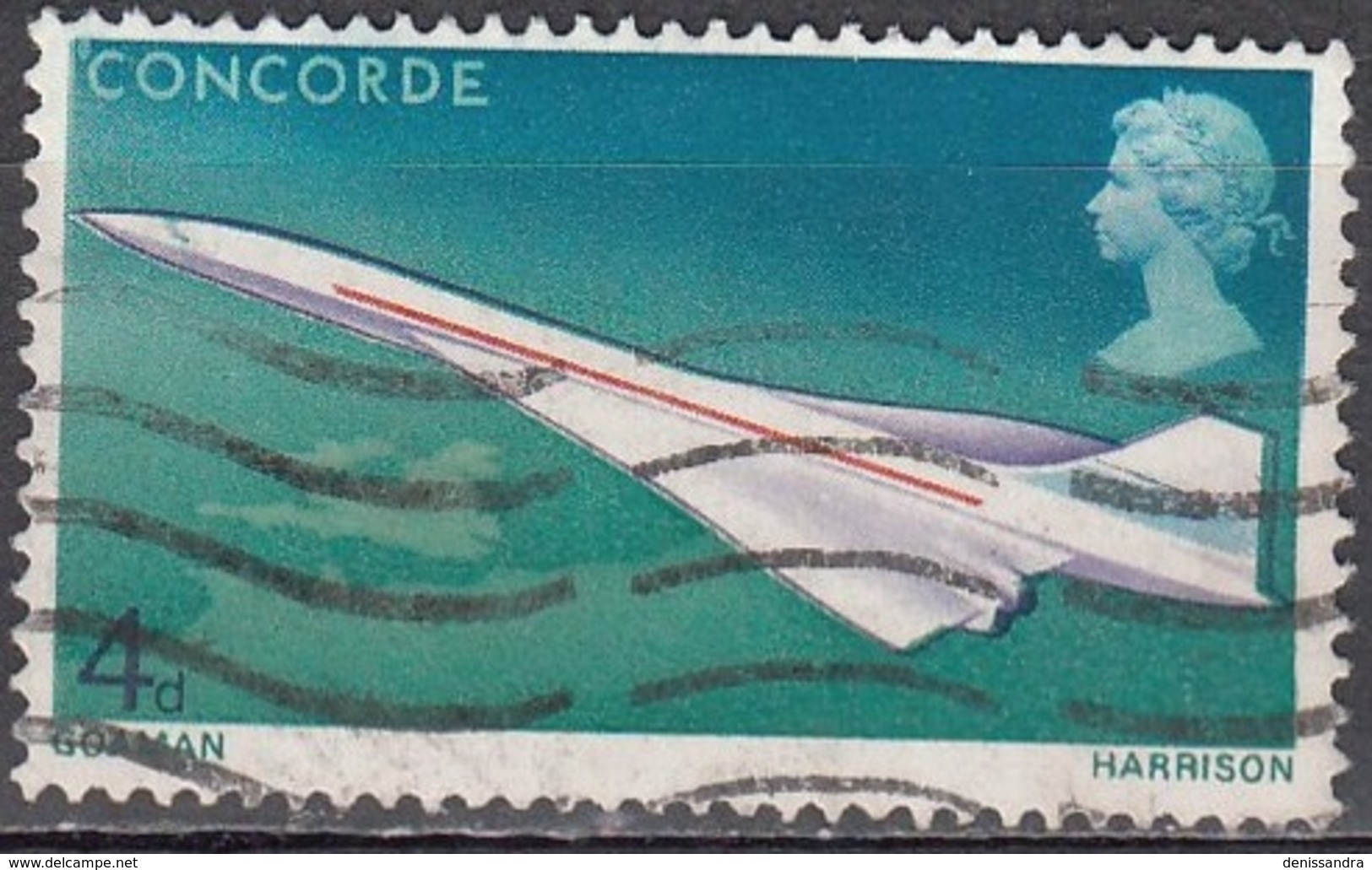 Great Britain 1969 Michel 504 O Cote (2008) 0.30 Euro Concorde - Used Stamps