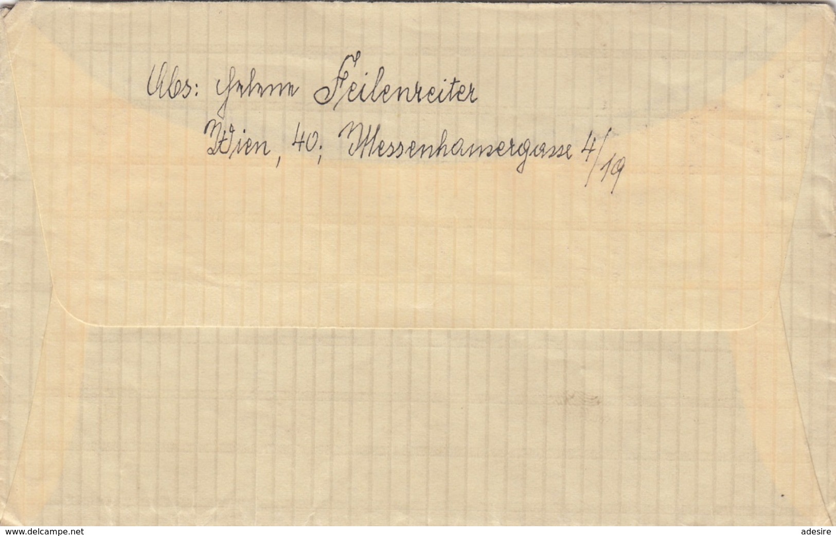 DEUTSCHES REICH 1941 - 12 Pfg Mit Randstück + 40 Pfg Auf Brief (mit Inhalt) Gel.v. Wien > ZLIN Mähren Fernamt Postlagern - Briefe U. Dokumente