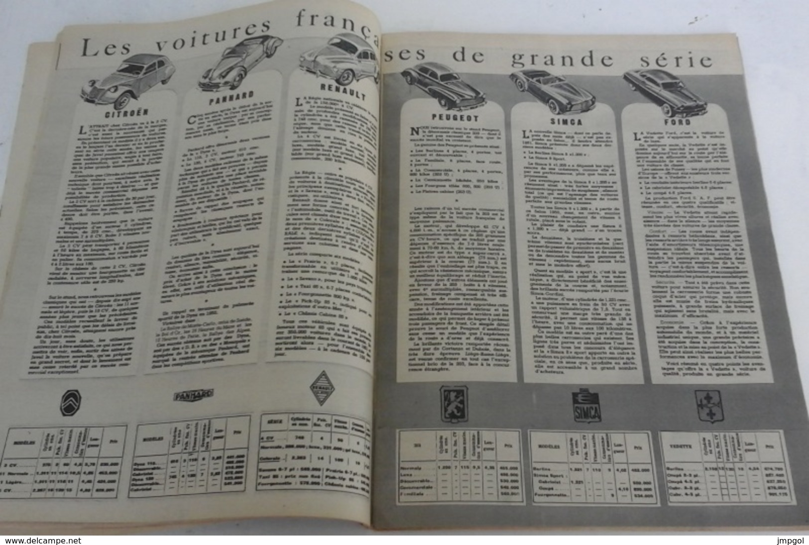 Action Automobile Octobre 1950 Spécial Salon Auto Delage Delahaye Gregoire Renault 4 CV Citroën 2 CV Simca Sport - Auto/Moto