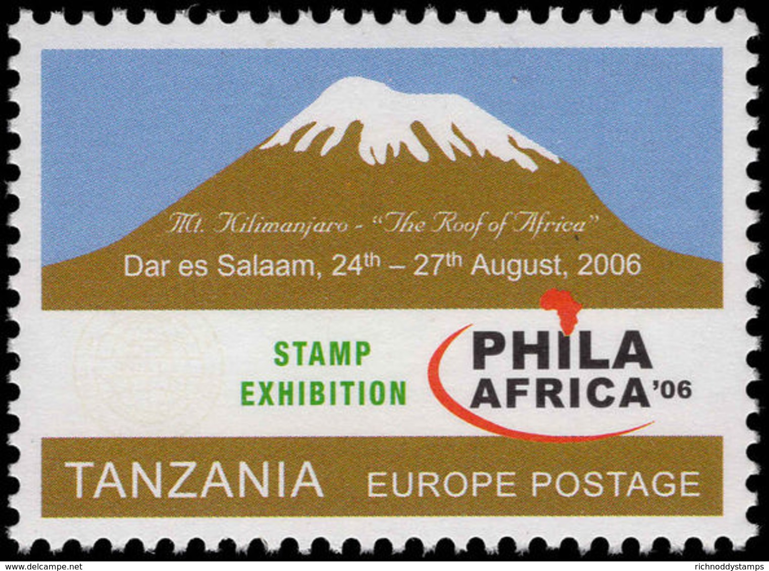 Tanzania 2006 Philafrica Unmounted Mint. - Tanzania (1964-...)