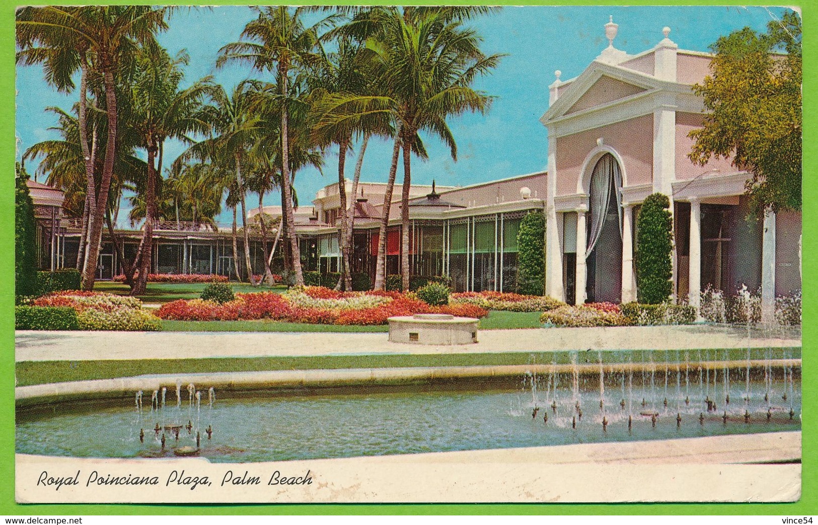 PALM BEACH - Royal Poinciana Plaza Carte Circulé 1967 - Palm Beach