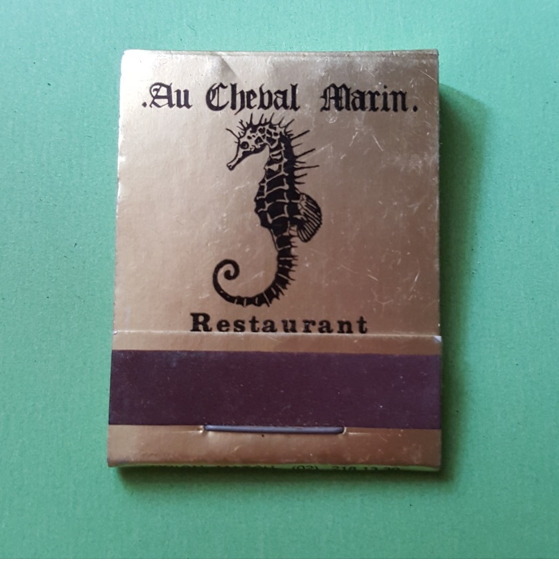 Allumette - Restaurant - BELGIQUE - Bruxelles - AU CHEVAL MARIN .... - Boites D'allumettes