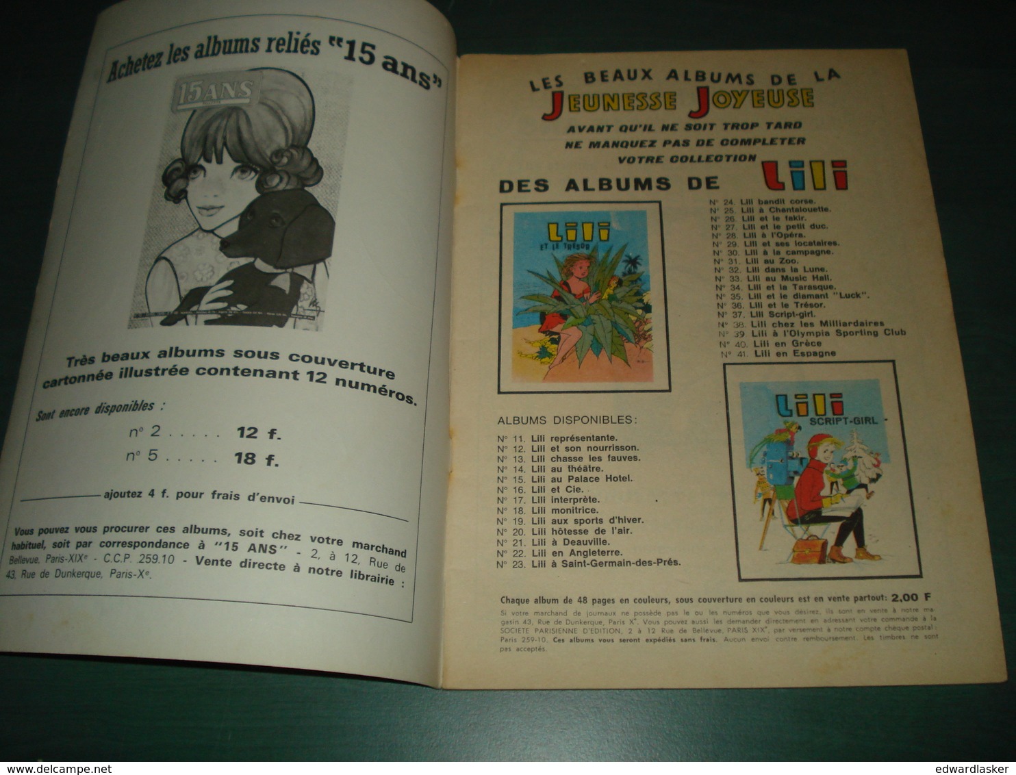 LILI N°31 : AU ZOO - Reimp. 1971 - Prix De V 2F - Très Bon état - Lili L'Espiègle