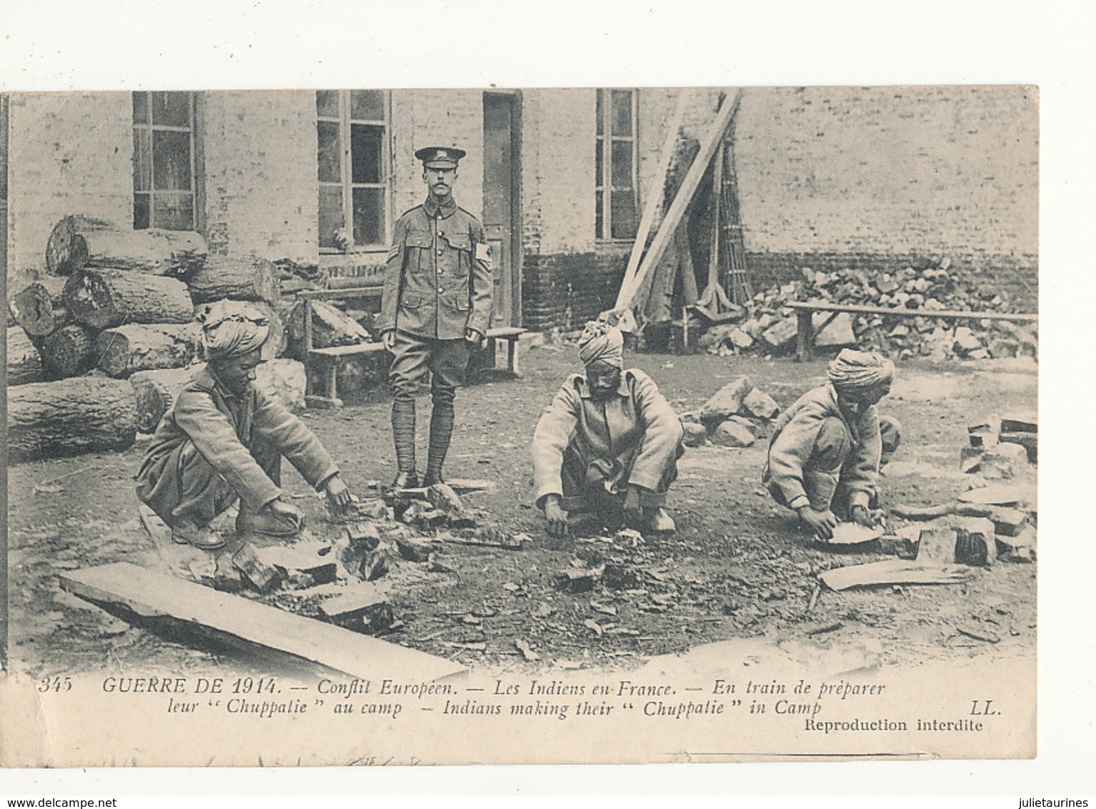 GUERRE DE 1914 LES INDIENS EN FRANCE - War 1914-18